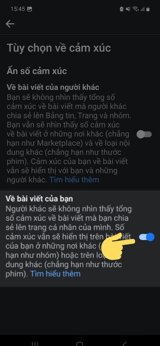 Hình ảnh: Gạt thanh công tắc 