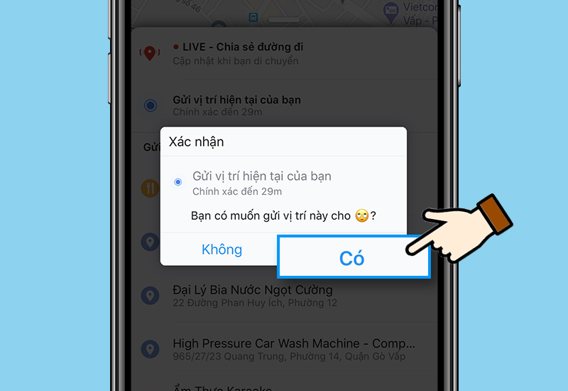 Hình ảnh: Xác nhận chia sẻ