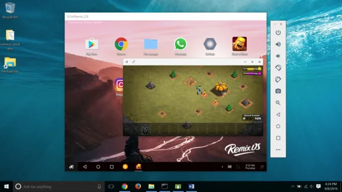 Hình ảnh: Phần mềm giả lập Android Remix OS